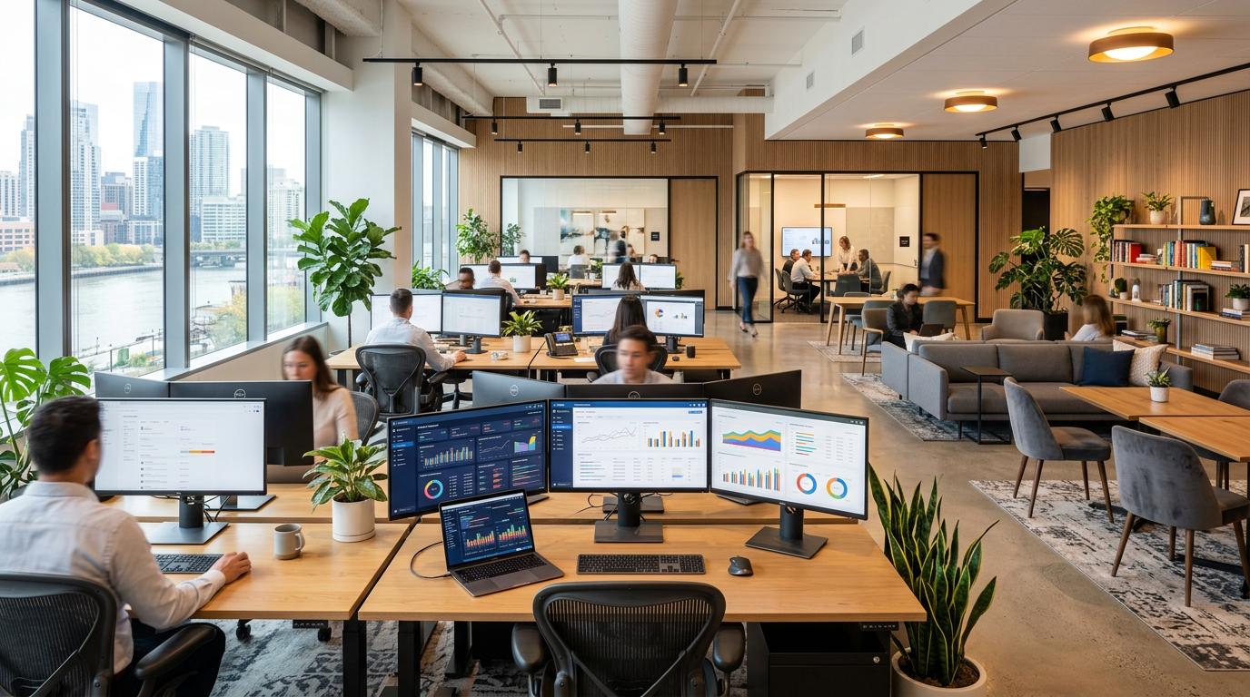 ABM Audit team collaboration at the Dubai office